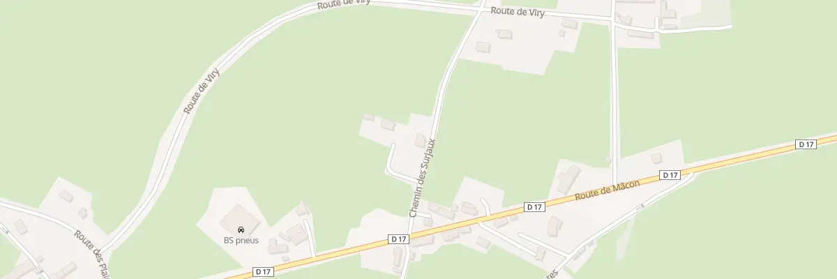 Plan du 180 Che des Surjaux à Vendenesse-lès-Charolles