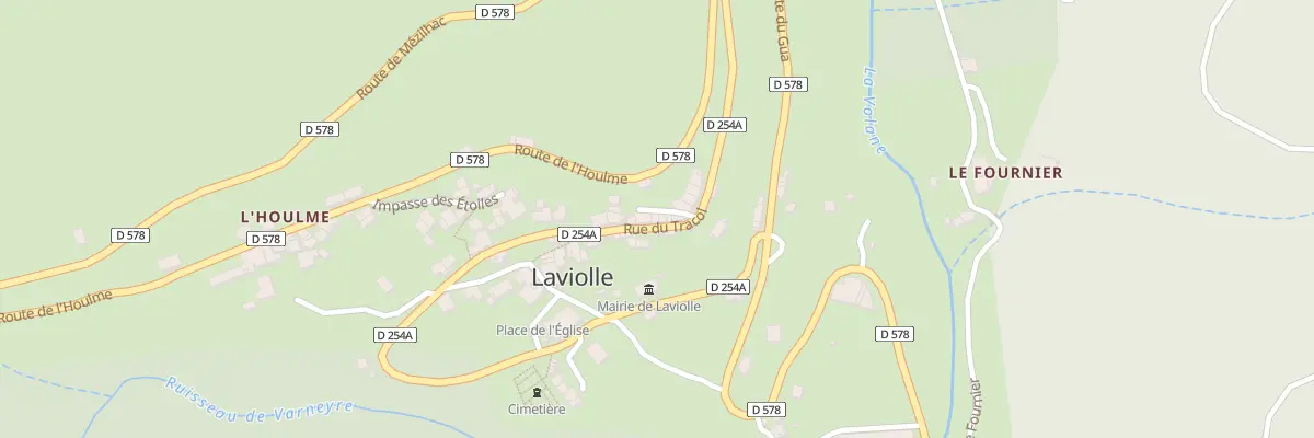 Plan du 179 Rue du Tracol à Laviolle