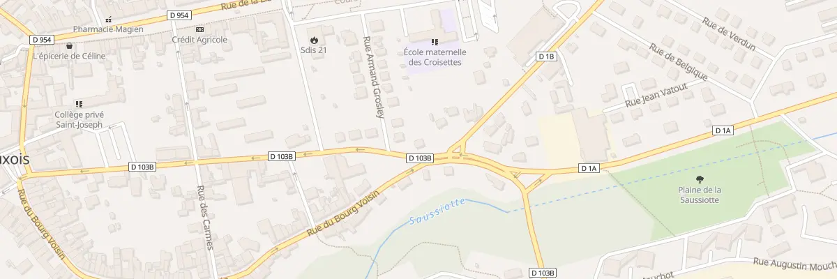 Plan du 25 Rue Jean Jacques Collenot à Semur-en-Auxois