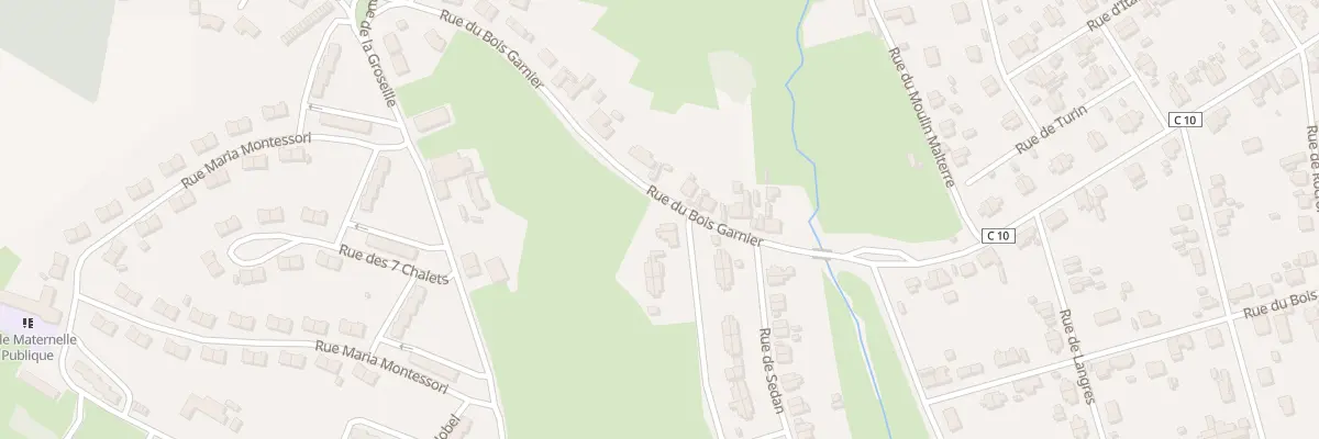 Plan du 13 Rue de Chaumont à Montceau-les-Mines