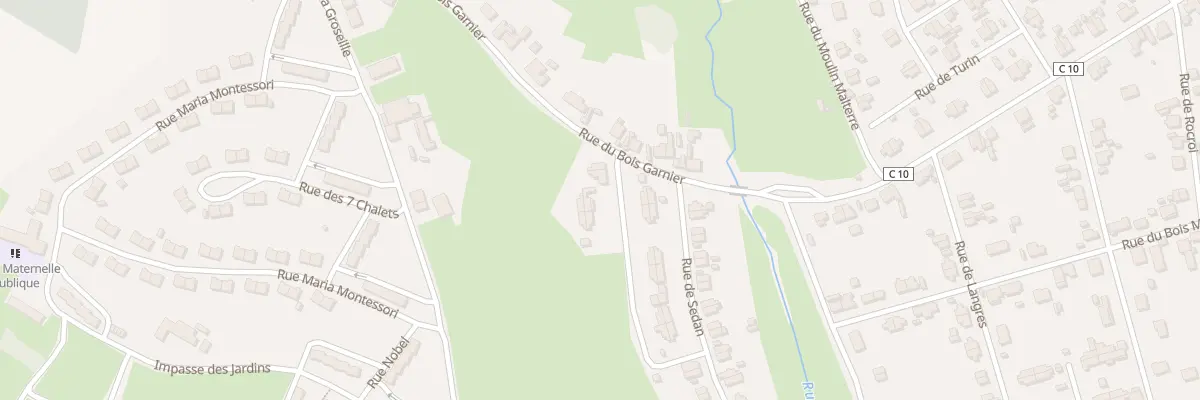 Plan du 7 Rue de Chaumont à Montceau-les-Mines