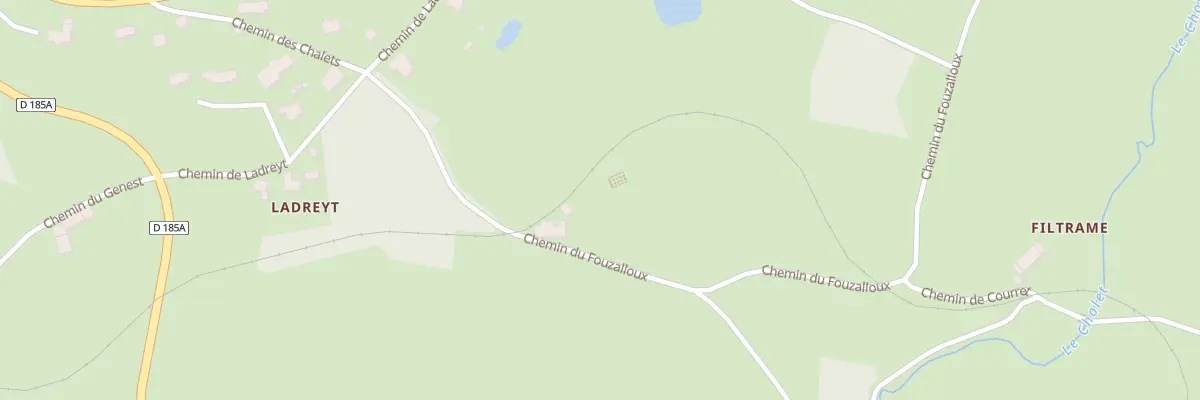 Plan du 225 Che du Fouzalloux au Chambon-sur-Lignon