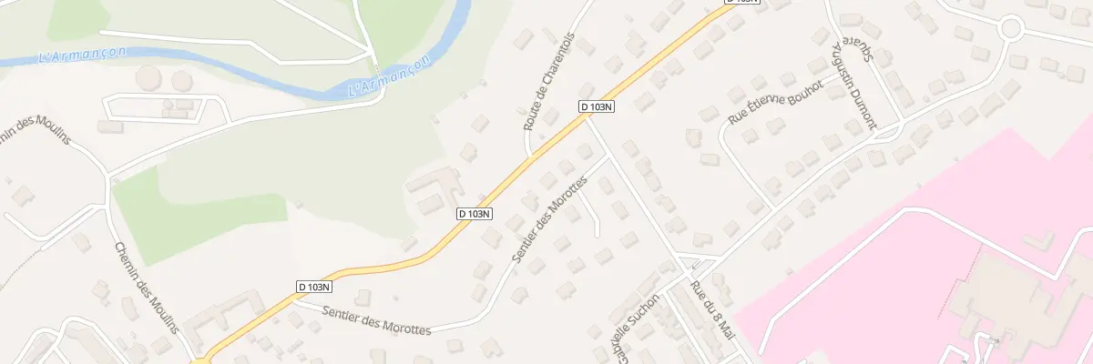 Plan du 6 Sen des Morottes à Semur-en-Auxois