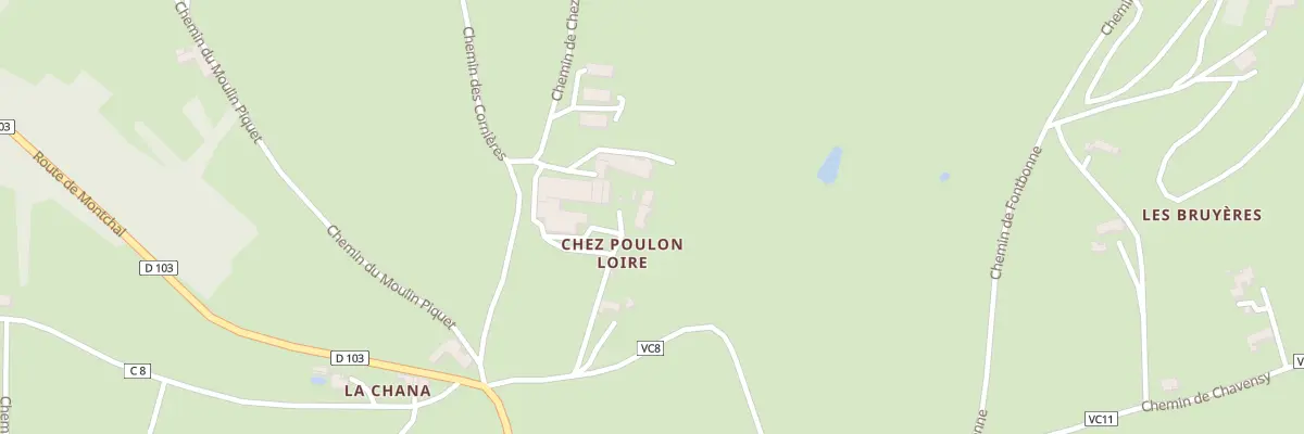 Plan du 112 Imp Pollon à Panissières