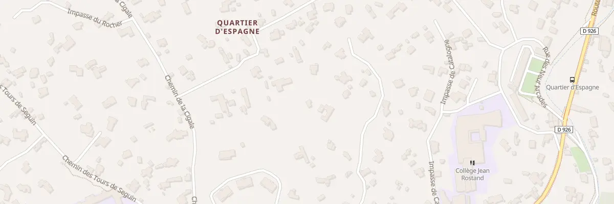Plan du 293B Che des Aréniers à Nîmes