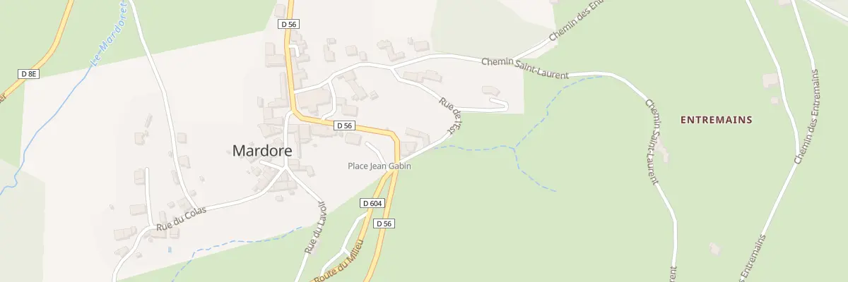 Plan du 45 Rue de l’Est à Thizy-les-Bourgs