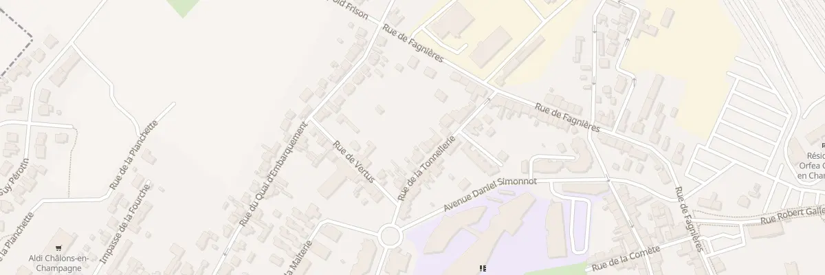 Plan du 20 Rue de la Tonnellerie à Châlons-en-Champagne