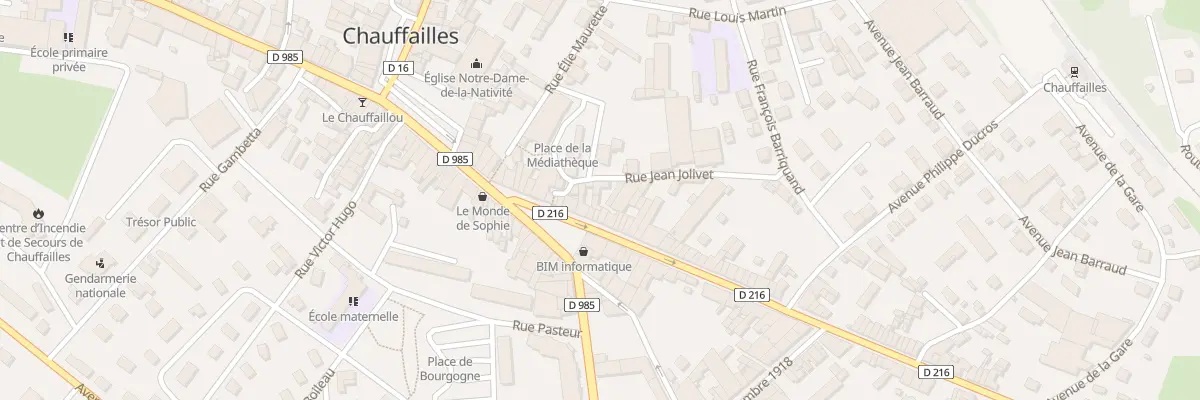 Plan du 2B Rue Jean Jolivet à Chauffailles