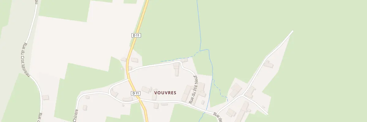 Plan du 5024 Vouvres à Sussey