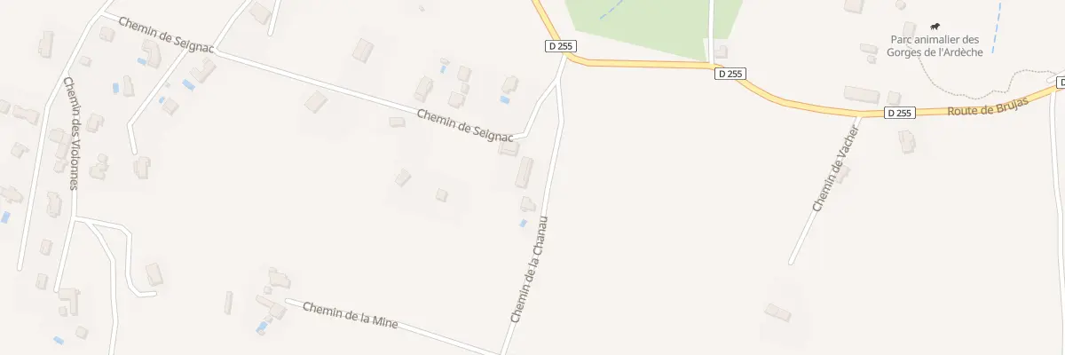 Plan du 110 Che de la Chaneau à Vagnas