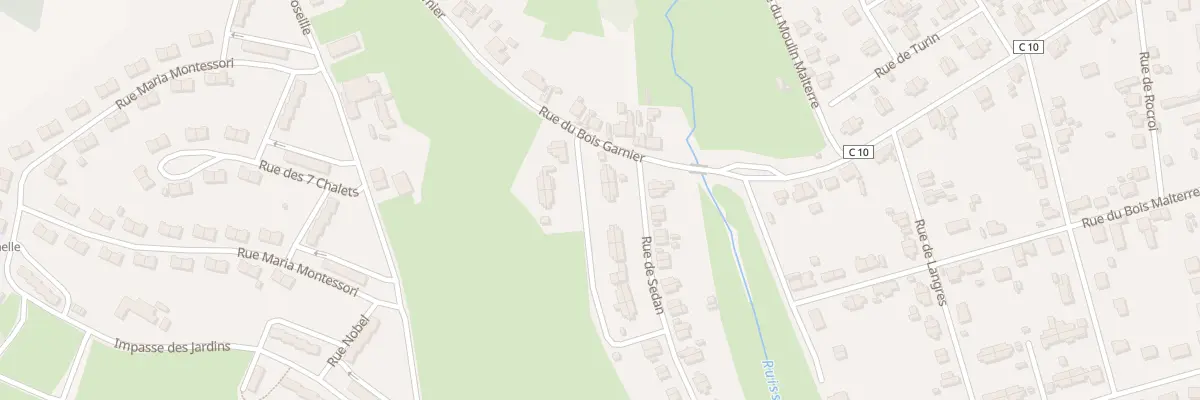 Plan du 10 Rue de Chaumont à Montceau-les-Mines