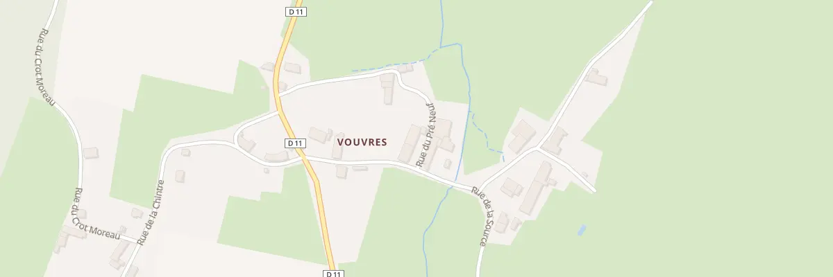 Plan du 9001 Rue du Pre Neuf à Sussey