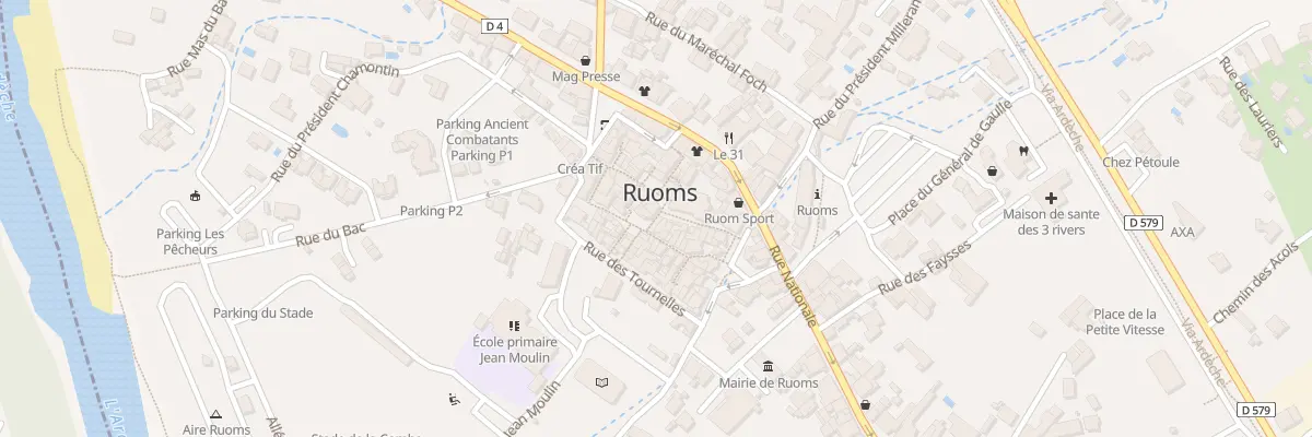 Plan du 21 Pl de l’Église à Ruoms