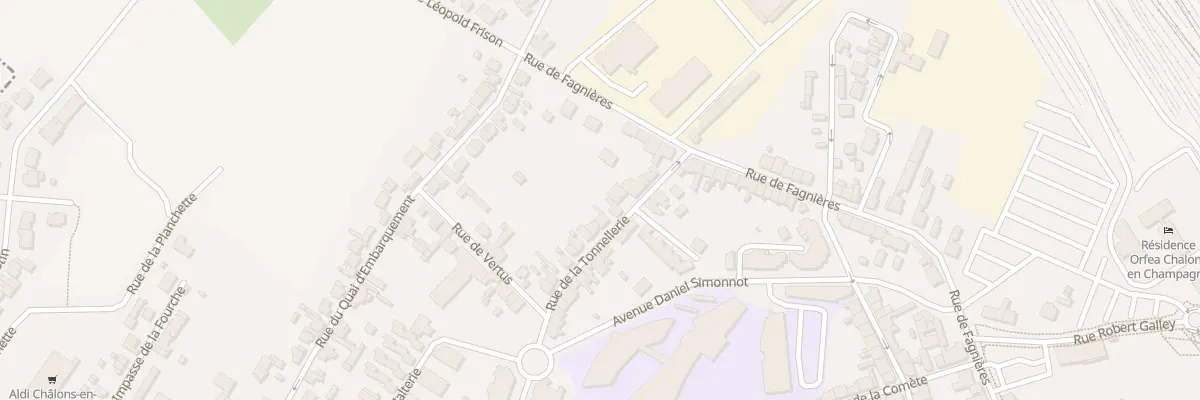 Plan du 14 Rue de la Tonnellerie à Châlons-en-Champagne