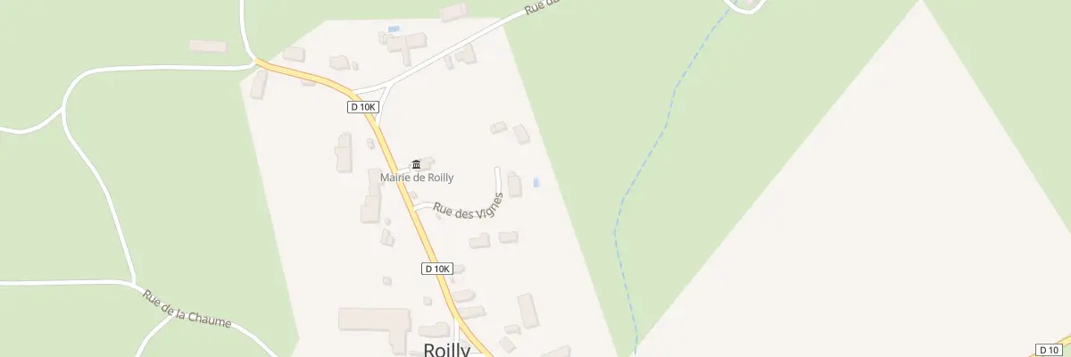 Plan du 6 Rue des Vignes à Roilly