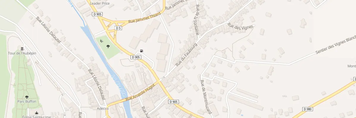 Plan du 19 Rue du Faubourg à Montbard