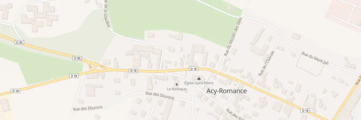 Plan du 74B Rue des Trois Chateaux à Acy-Romance