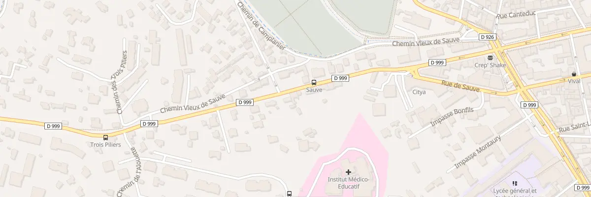 Plan du 55 Rte de Sauve à Nîmes