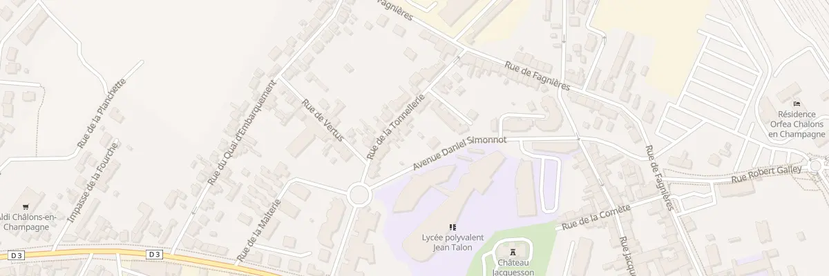 Plan du 19 Rue de la Tonnellerie à Châlons-en-Champagne