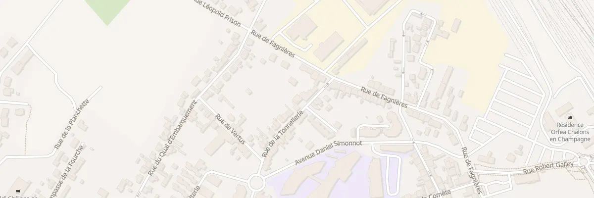 Plan du 12 Rue de la Tonnellerie à Châlons-en-Champagne