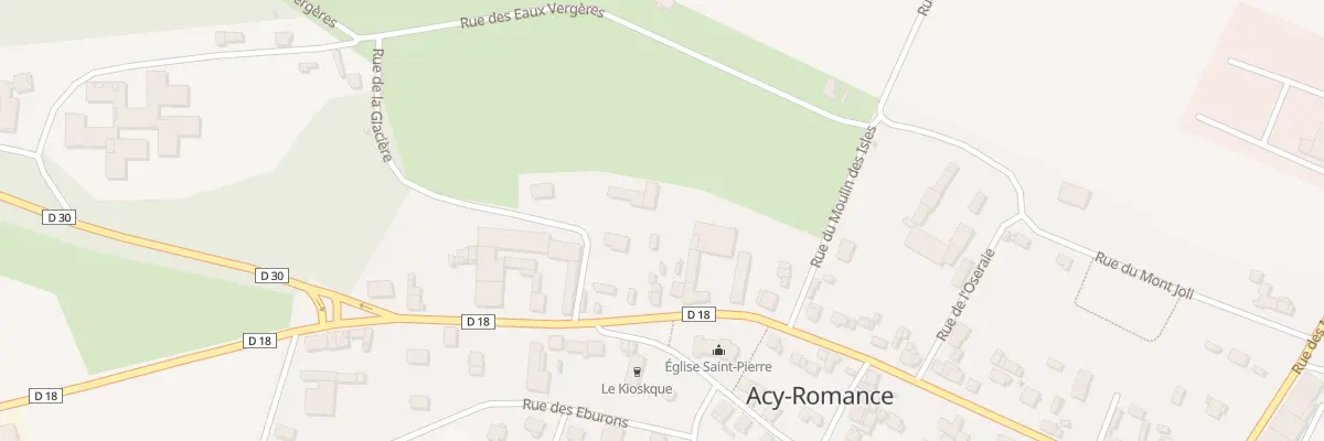 Plan du 74 Rue des Trois Chateaux à Acy-Romance