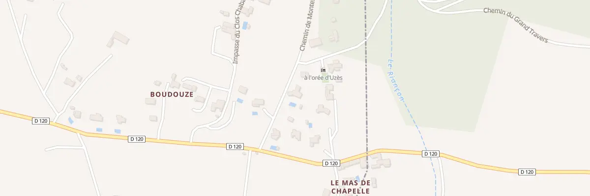 Plan du 6 Che de Montescaud à Aubussargues