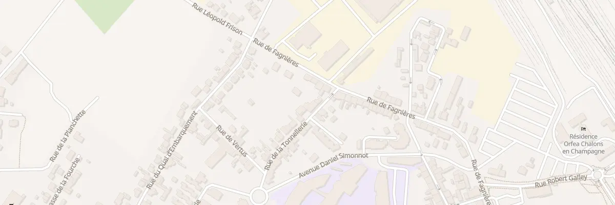 Plan du 8 Rue de la Tonnellerie à Châlons-en-Champagne