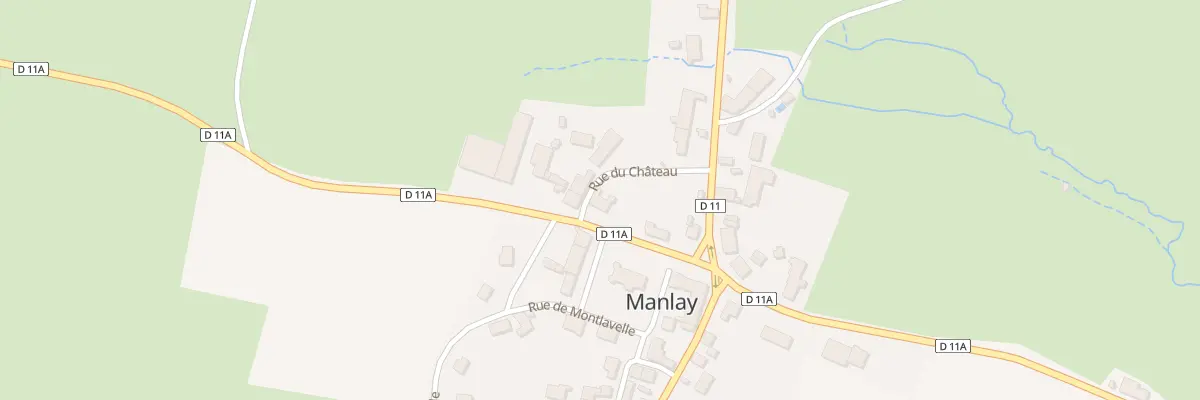 Plan du 8 Rte de Menin Thiroux à Manlay