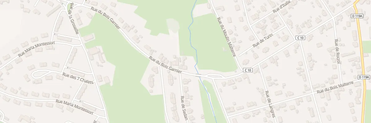 Plan du 2 Rue du Bois Garnier à Montceau-les-Mines