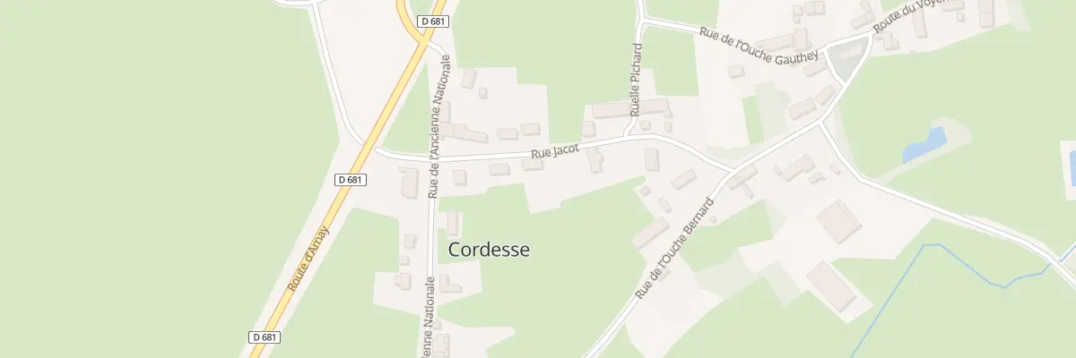 Plan du 5081 Les Choses à Cordesse