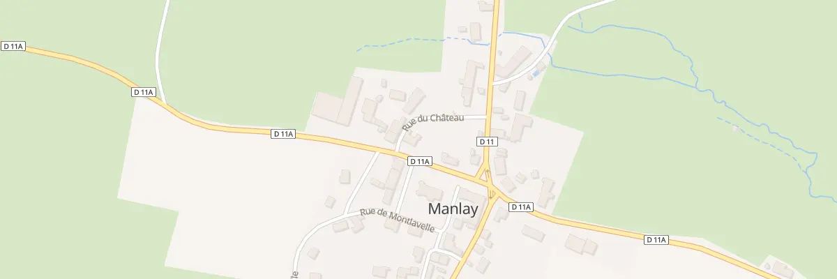 Plan du 6 Rte de Menin Thiroux à Manlay