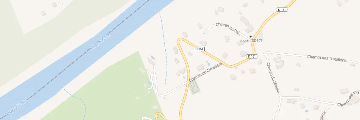 Plan du 5032 Les Posas à Sampzon
