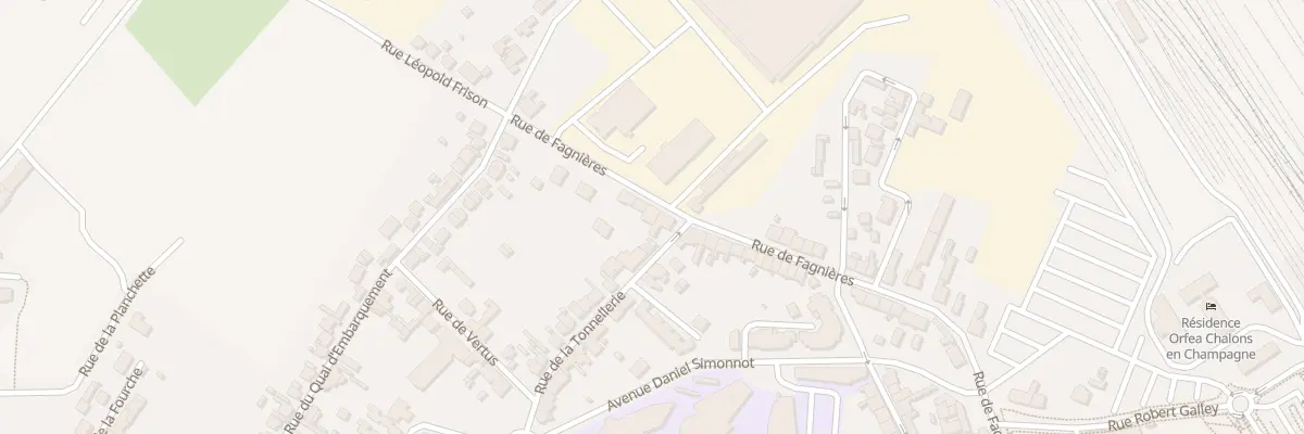 Plan du 75 Rue de Fagnières à Châlons-en-Champagne