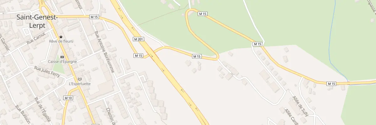 Plan du 9014 La Reine à Saint-Genest-Lerpt