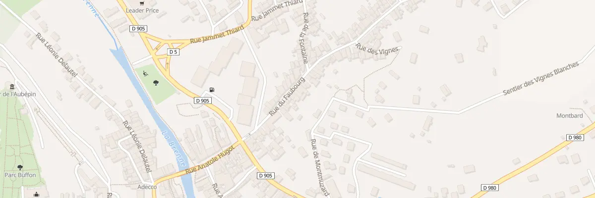 Plan du 46 Rue du Faubourg à Montbard