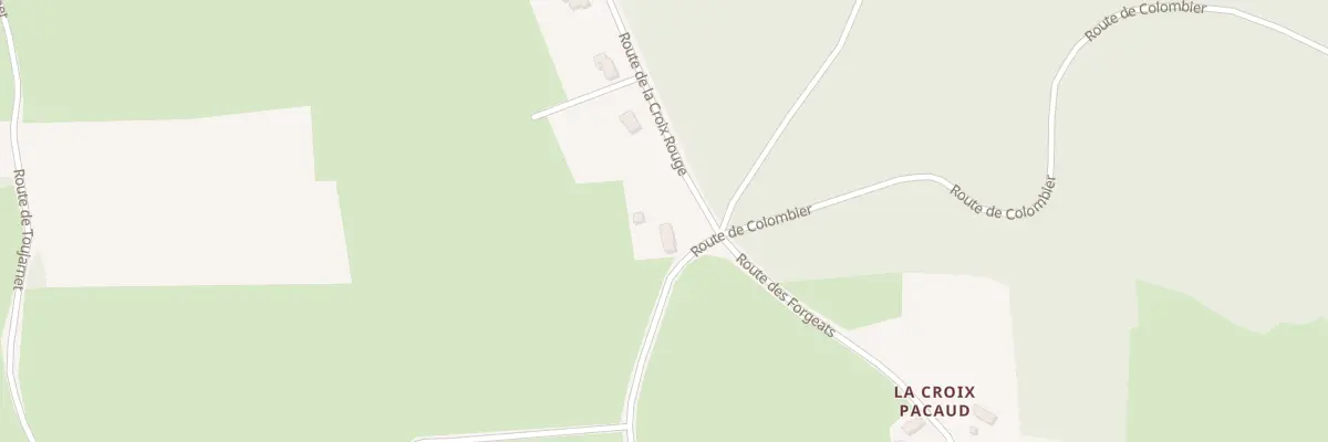 Plan du 25 Rte de la Croix Rouge à Ozolles