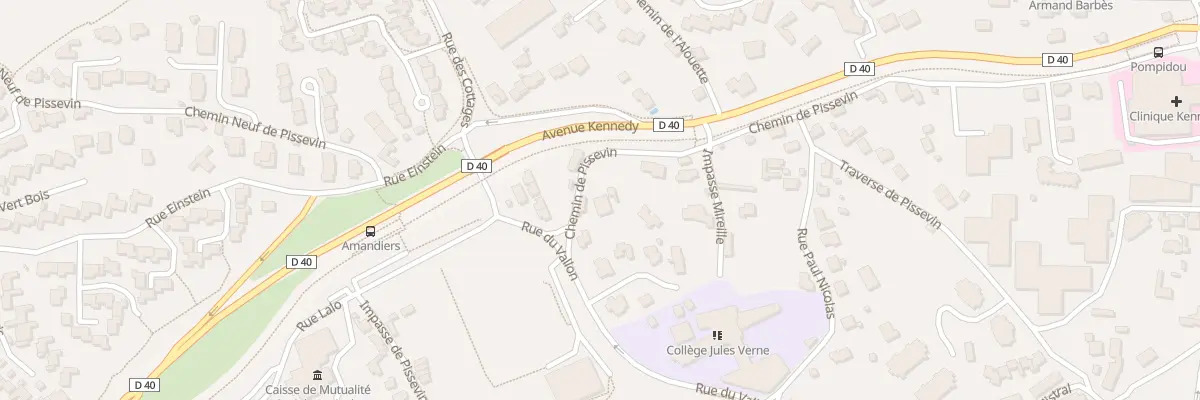 Plan du 741 Che de Pissevin à Nîmes