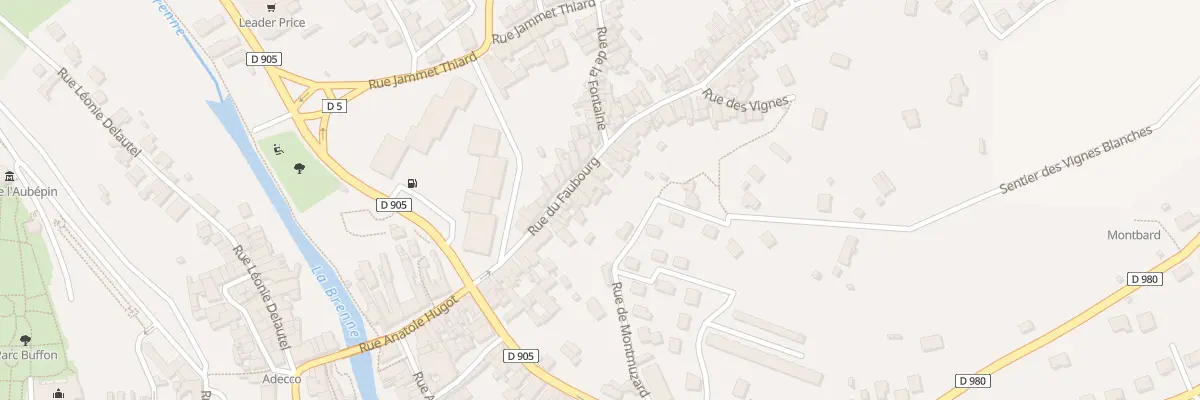 Plan du 46B Rue du Faubourg à Montbard