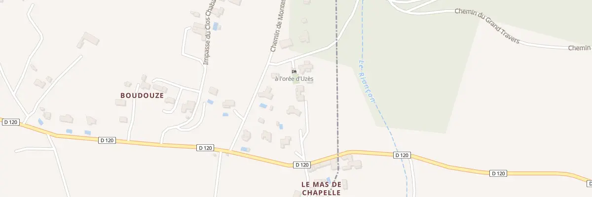 Plan du 5190 Boudouse à Aubussargues