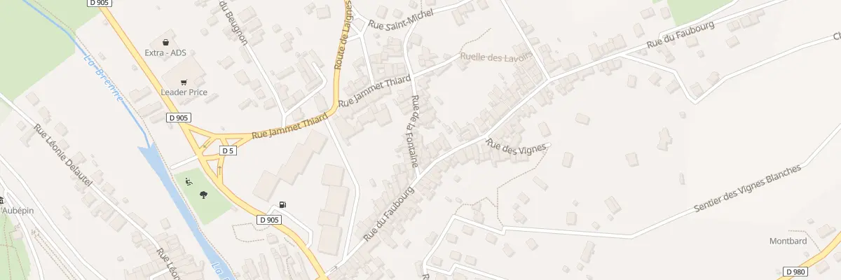 Plan du 10B Rue de la Fontaine à Montbard