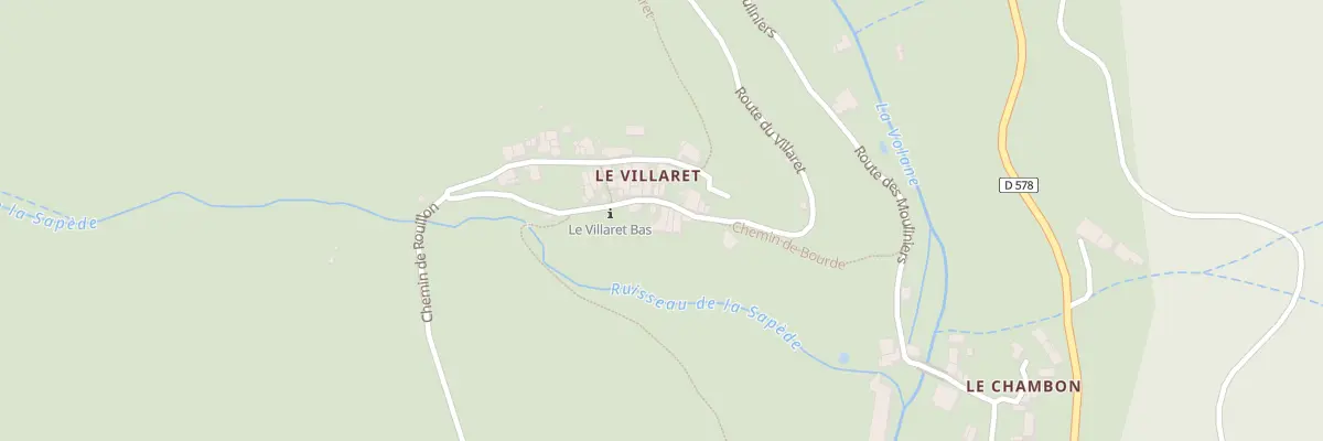 Plan du 445 Rte du Villaret à Laviolle