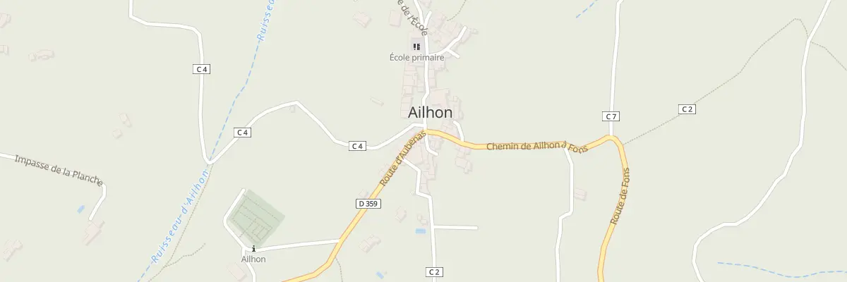 Plan du 5259 Le Village à Ailhon
