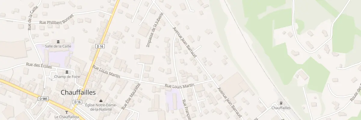 Plan du 3 Rue François Barriquand à Chauffailles