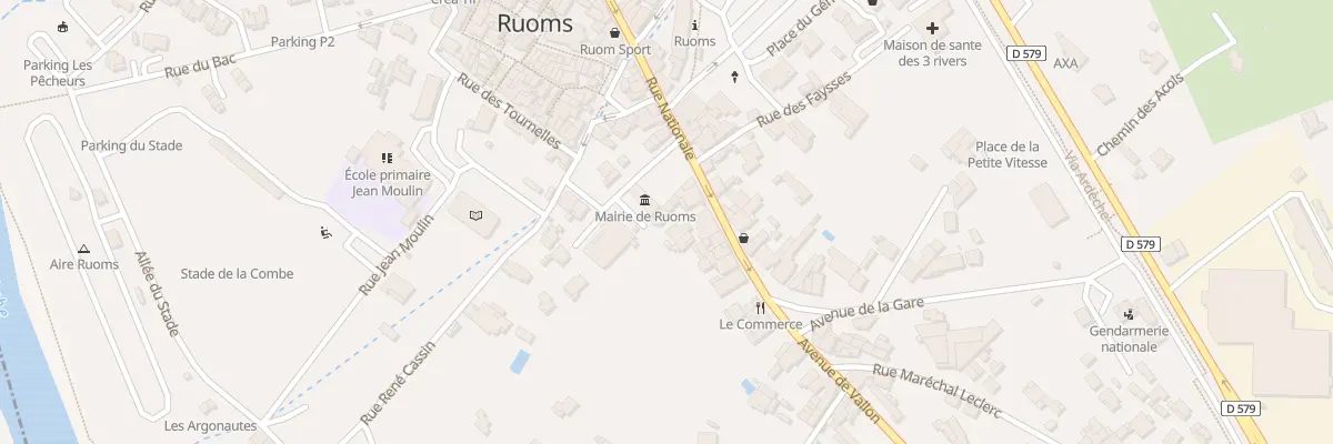 Plan du 70B Rue Nationale à Ruoms