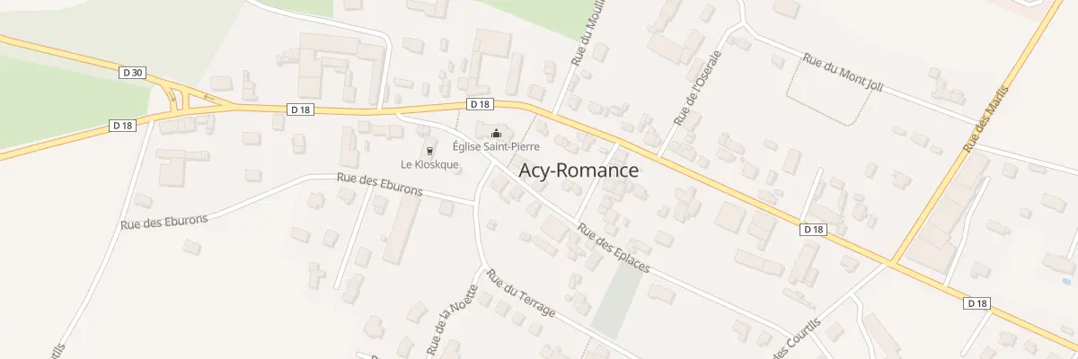 Plan du 18 Rue des Eplaces à Acy-Romance