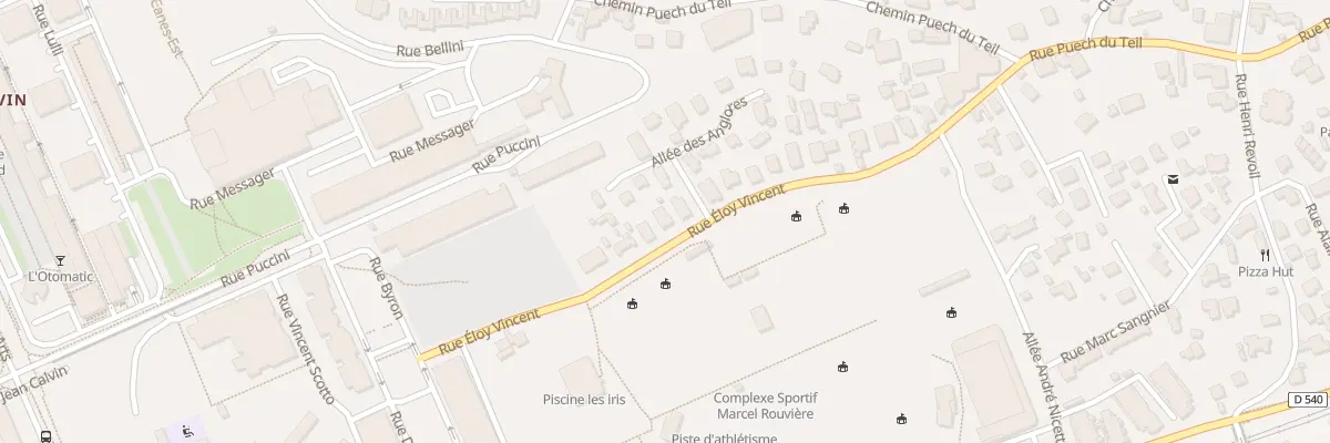 Plan du 38 Rue Eloy Vincent à Nîmes