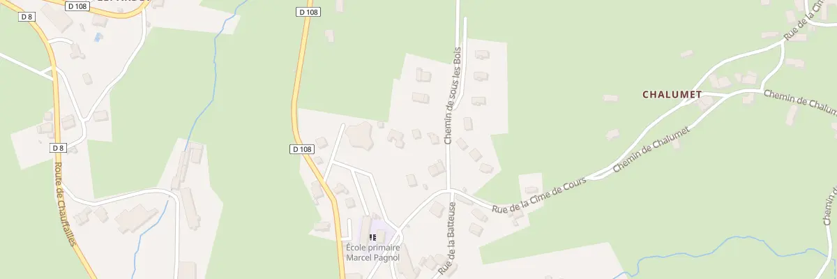 Plan du 69 Che de sous les Bois à Cours