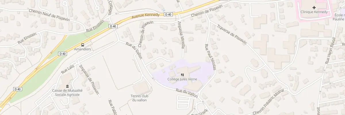 Plan du 94 Imp Mireille à Nîmes