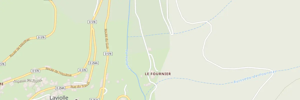 Plan du 362 Rte du Fournier à Laviolle