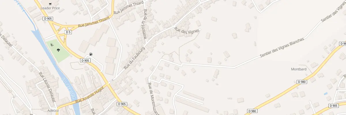 Plan du 9 Rue de Montmuzard à Montbard